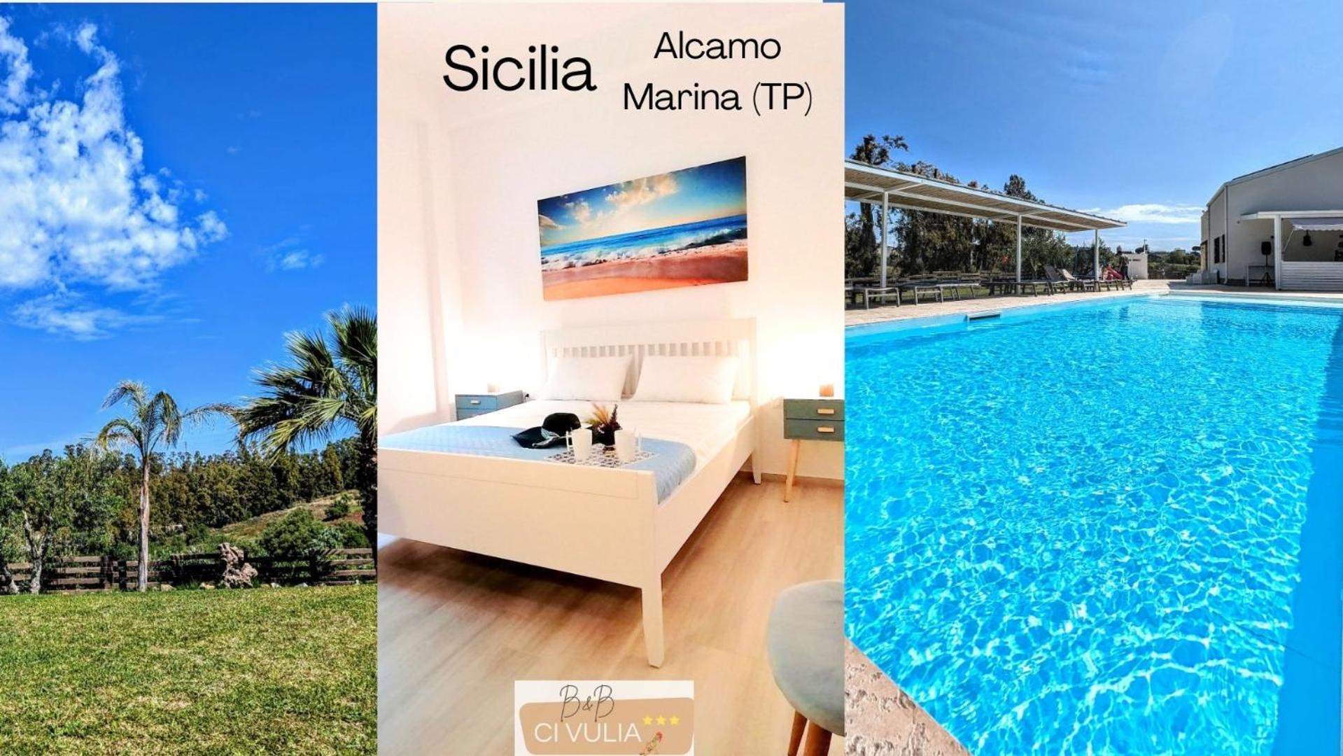 Ci Vulia B&B - Sicilia Sea, Pool, Bbq, Tv, Wi-Fi Alcamo Marina Exterior foto